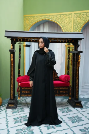 Full Black Designer Abaya